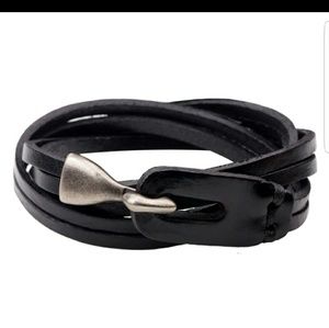 Mens vintage leather bracelet- Designer Quality